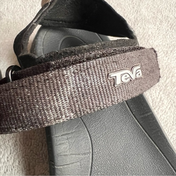 Teva Verra Strappy Cushioned Outdoor Sport Comfort Sandal Antiguous Black Multi - Picture 10 of 17
